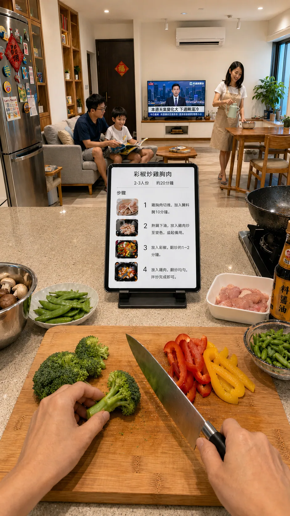 Kitchen prep (mobile) scene image