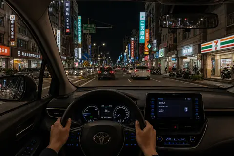 夜間駕駛 縮圖